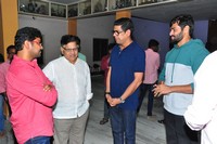 Chiranjeevi watching at Vijetha Movie